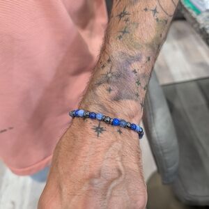 Blue Beaded Bracelet